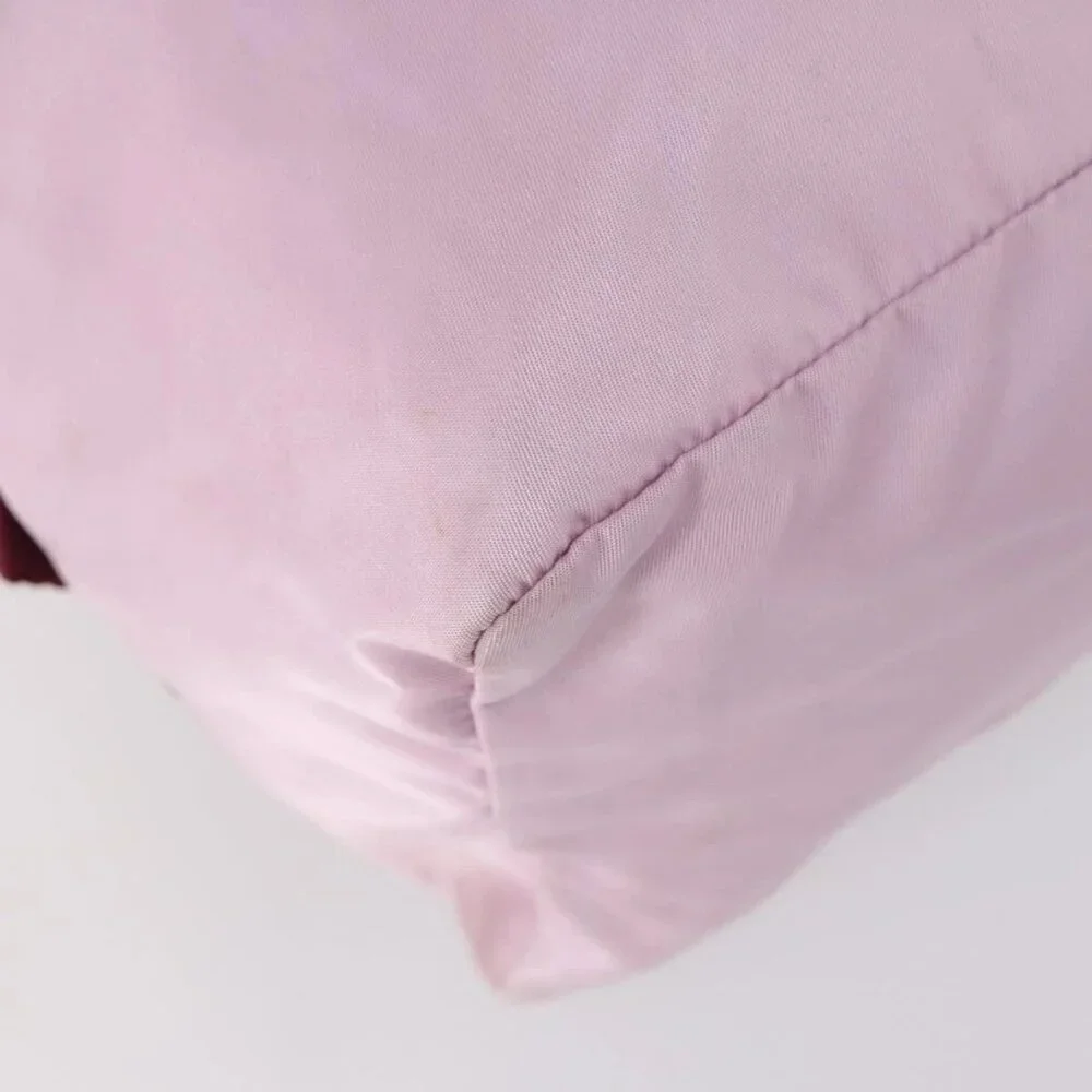 PRADA Tote Bag Nylon Pink Silver Auth 151026 - Picture 3 of 16